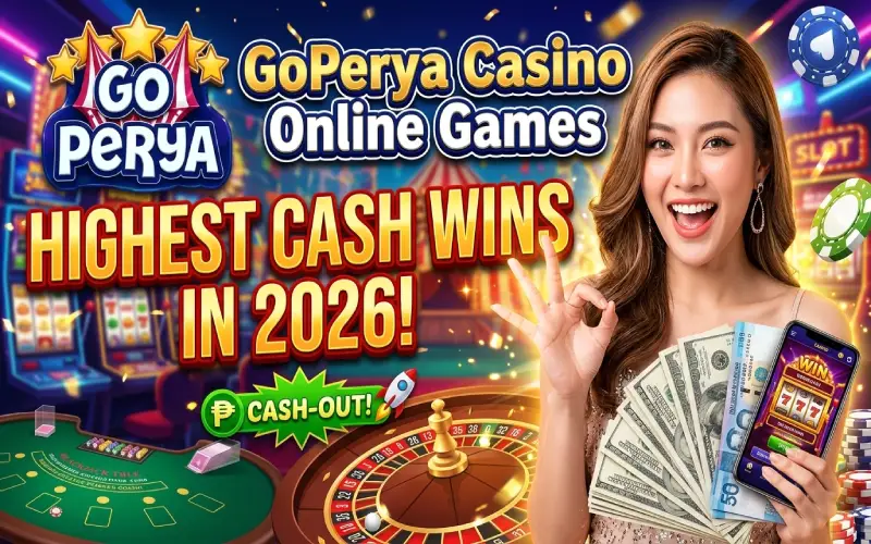 GoPerya Casino Online Games overview with casino-style entertainment imagery