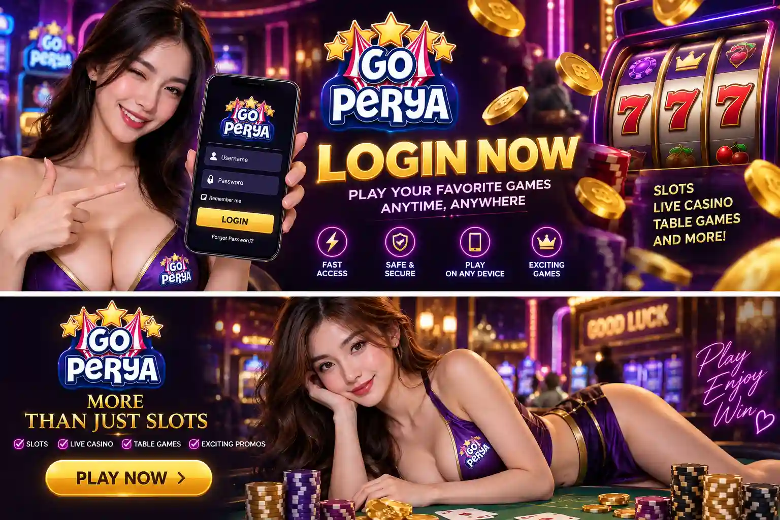 Goperya login password app and account access help illustration